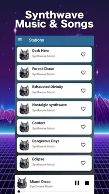 Synthwave Radio Vaporwave android App screenshot 0